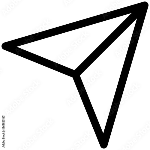 paper plane icon for user interface, user experience, website, application, printing, document, poster design, etc