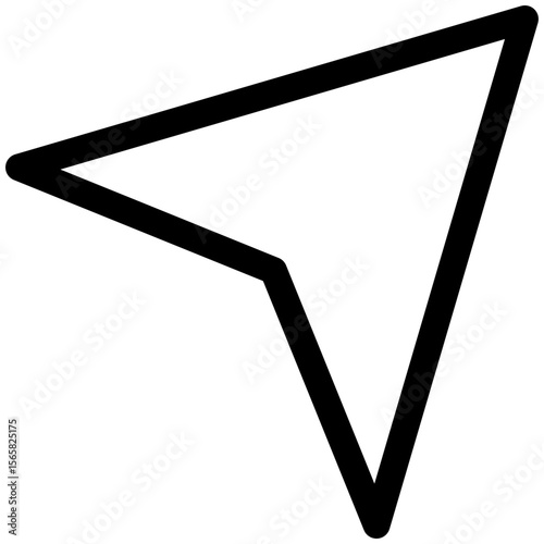 paper plane icon for user interface, user experience, website, application, printing, document, poster design, etc