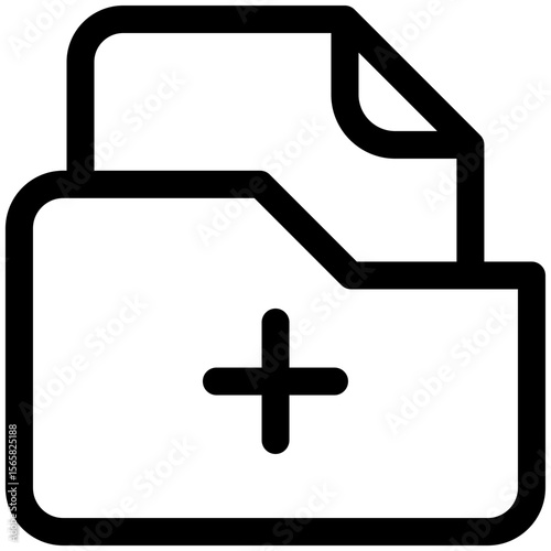 add folders icon for user interface, user experience, website, application, printing, document, poster design, etc