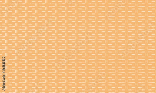 Simple Orange Woven Texture - Abstract Geometric Seamless Pattern