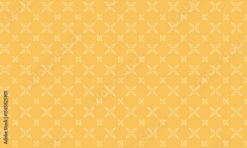 Subtle Yellow Ornamental Cross Pattern - Elegant Geometric Background