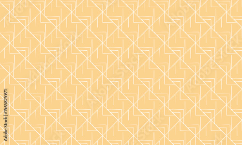 Abstract Geometric Line Pattern - Modern Orange Seamless Background