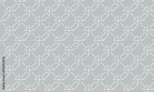 Modern Grey Geometric Line Pattern - Abstract Technical Arrow Background