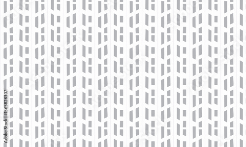 Modern Grey Geometric Chevron Pattern - Abstract Dashed Line Background