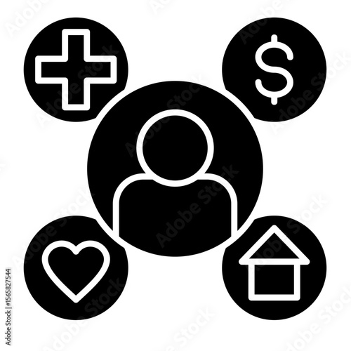 Employee Benefits  Icon Element For Design