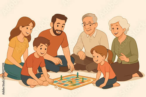 Family game night: multigenerational bonding and fun