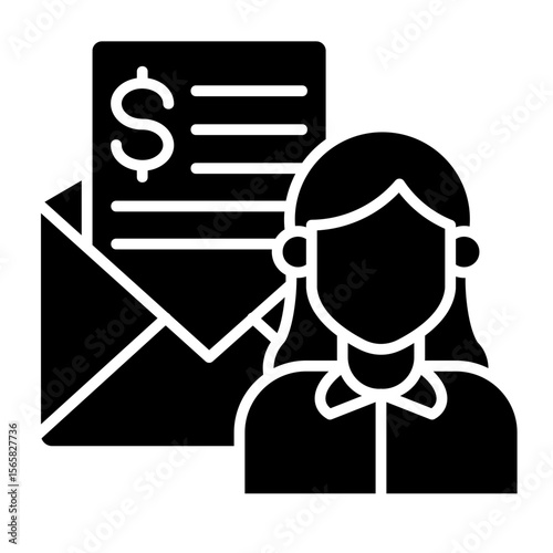 Employee Payslip  Icon Element For Design