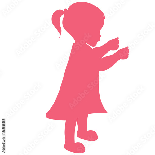 silhouette of a girl