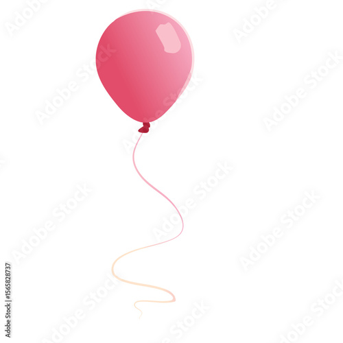 pink balloon vector