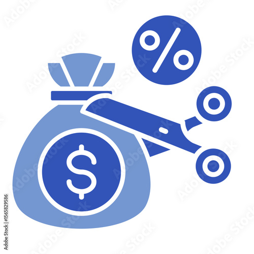 Tax Deduction  Icon Element For Design