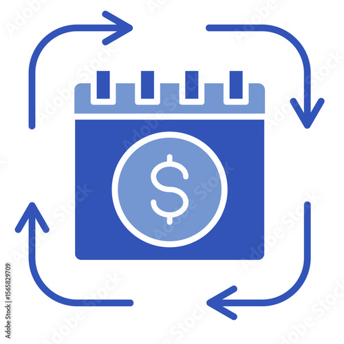 Payroll Cycle  Icon Element For Design