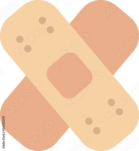 Crossed Bandage Icon for Pet First Aid