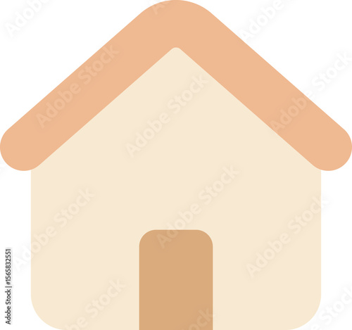 Pet House Icon in Soft Pastel Style