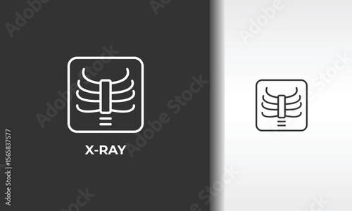 X Ray Vector, Icon Or Logo Sign Isolated Symbol Illustration