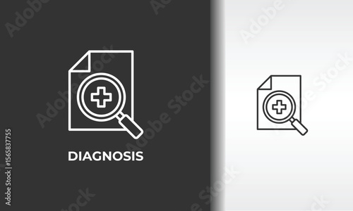 Diagnosis Vector, Icon Or Logo Sign Isolated Symbol Illustration