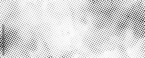 Wallpaper Mural Grunge halftone gradient background. Faded grit noise texture. White and black sand wallpaper. Retro pixelated backdrop. Anime or manga style comic overlay. Vector graphic design textured template Torontodigital.ca