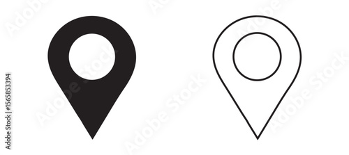 Free Download Location Pin Icons – Map Marker, GPS Symbol, Navigation Point Vectors - GFXLoad