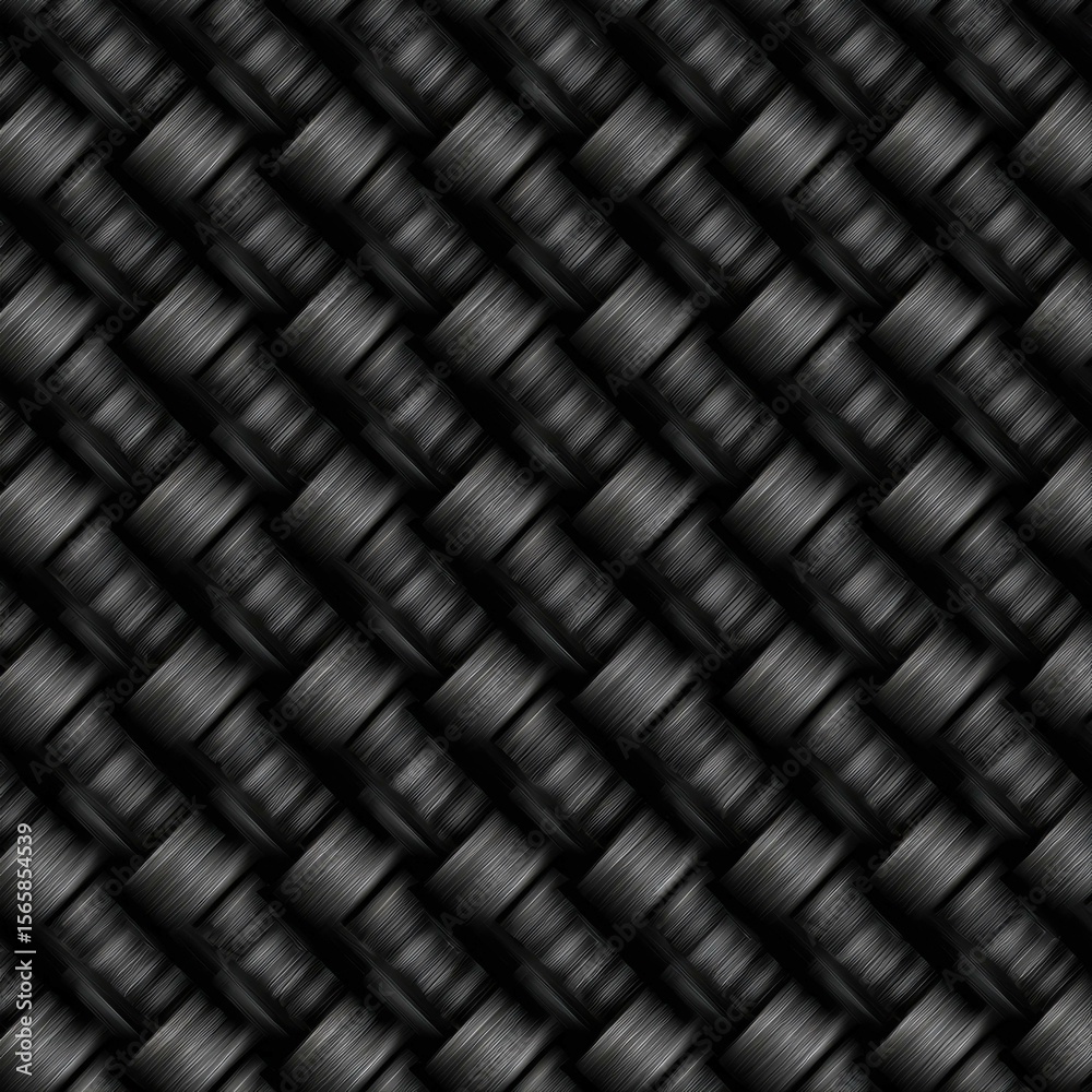 Fototapeta premium Durable Black Carbon Fiber Material for High-Performance Applications