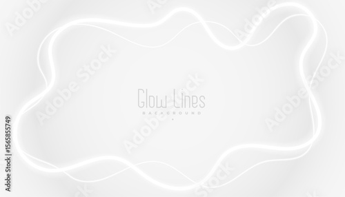 elegant glowing LED beam light in fluid design