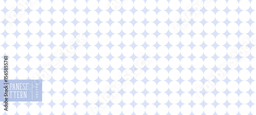 japanese repeated pattern banner with textile texture