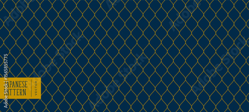 eastern art japanese pattern banner in flat style