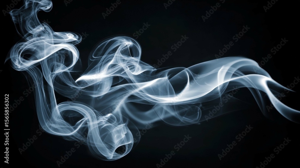 Fototapeta premium Elegant Smoke Patterns and Their Artistic Appeal
