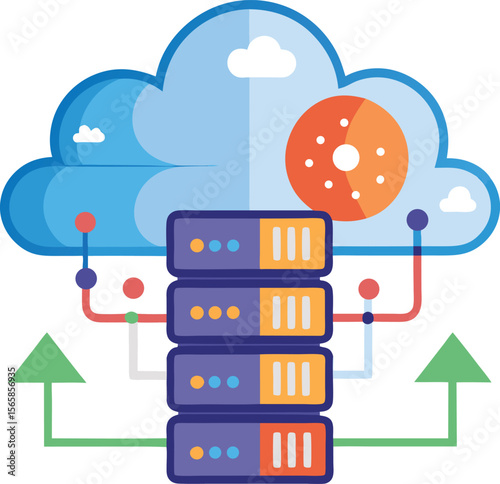 Cloud server with vector ai technology for data storage and processing.