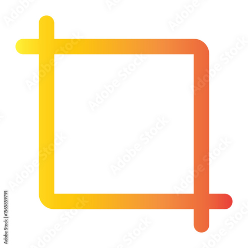 crop gradient icon