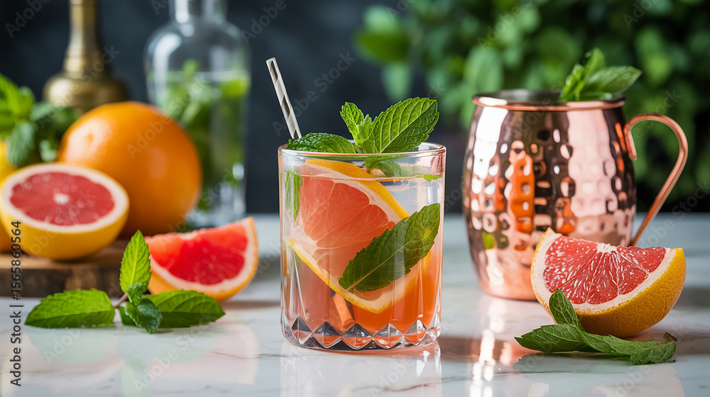 Refreshing Grapefruit Mint Summer Drink Recipe Refreshing Grapefruit Mint Summer Drink Recipe