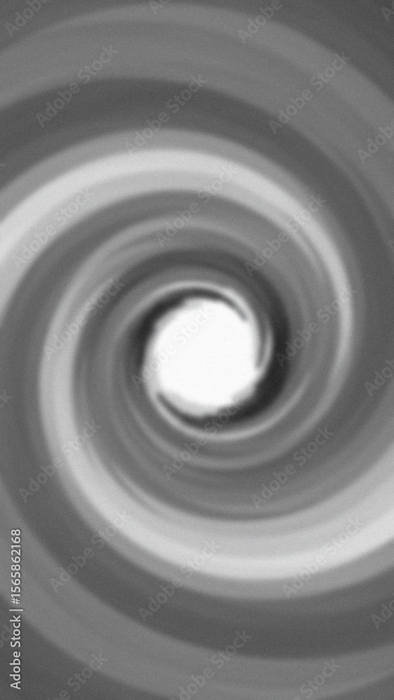 Obraz premium Swirling vortex of grayscale tones converges to a bright center with subtle texture