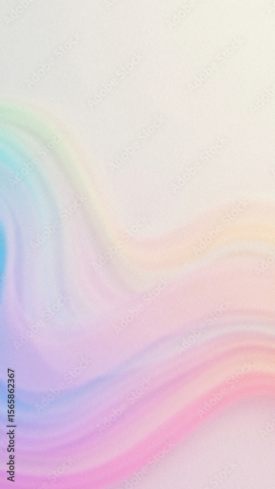 Obraz premium Soft pastel gradient waves with a subtle noise texture abstract background