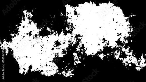 Grunge Texture with Horizontal Erosion and Central Distressed Splatter Overlay