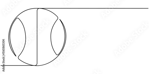 Cricket ball Drawing, Cricket Ball One Line Drawing: Continuous Hand Drawn Sport Theme Object. professional cricket bat continuous single one line drawing art vector design, Single continuous line