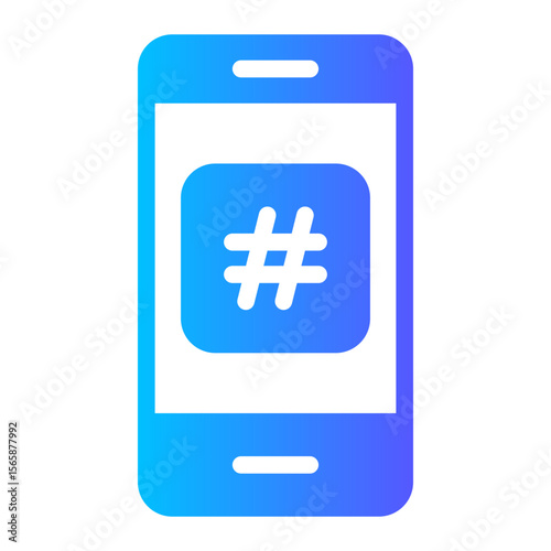 hashtag gradient icon