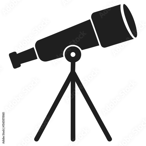 telescope on a white background