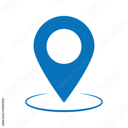 Pin location icon for map and navigation. location vector icon. eps 10.