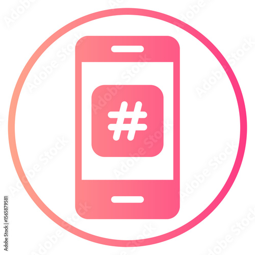hashtag gradient icon
