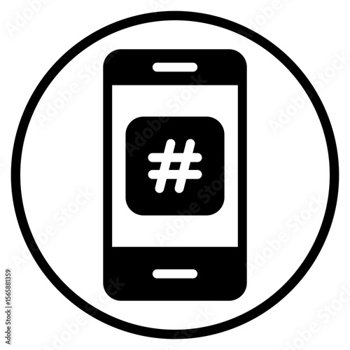 hashtag glyph icon
