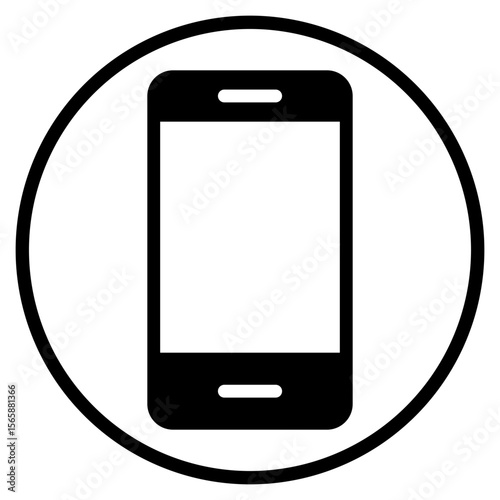smartphone glyph icon