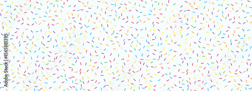 Mint donut sprinkles seamless pattern. Dessert sugar candy background. Cake glaze icing overlay for decorative banner, poster, template. Cupcake or ice cream topping texture wallpaper. Vector