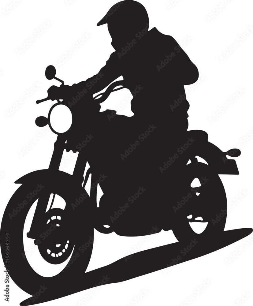 Fototapeta premium silhouette of a biker, silhouette, wheelchair, bike, vector, bicycle, illustration, disabled, wheel, child, people, cycling, person, motorcycle, chair, sport, medical, black, woman, biker, boy, cartoo