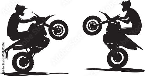 motocross rider silhouette, bike, motorcycle, motocross, motorbike, sport, motor, extreme, race, jump, rider, helmet, cross, stunt, speed, dirt, biker, moto, cycle, bicycle, competition, vector, racer