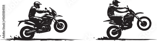 motocross rider silhouette, bike, motorcycle, motocross, motorbike, sport, motor, extreme, race, jump, rider, helmet, cross, stunt, speed, dirt, biker, moto, cycle, bicycle, competition, vector, racer