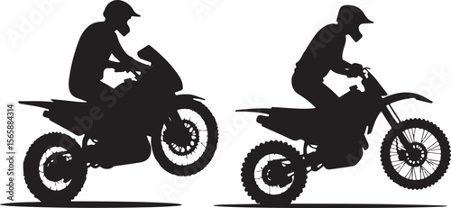 motocross rider silhouette, bike, motorcycle, motocross, motorbike, sport, motor, extreme, race, jump, rider, helmet, cross, stunt, speed, dirt, biker, moto, cycle, bicycle, competition, vector, racer