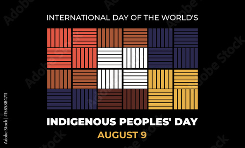 International day of world indigenous peoples day flyer