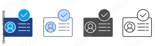 Identity Icon Set Multiple Style Collection