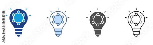 Idea Icon Set Multiple Style Collection