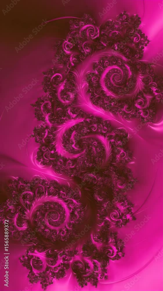 Abstract Fractal Pink Pattern Background Texture Art Design