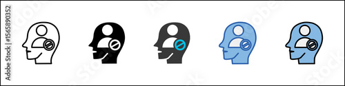 Prejudice Icon Pack Multistyle Illustration