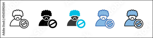 Racism Icon Pack Multistyle Illustration